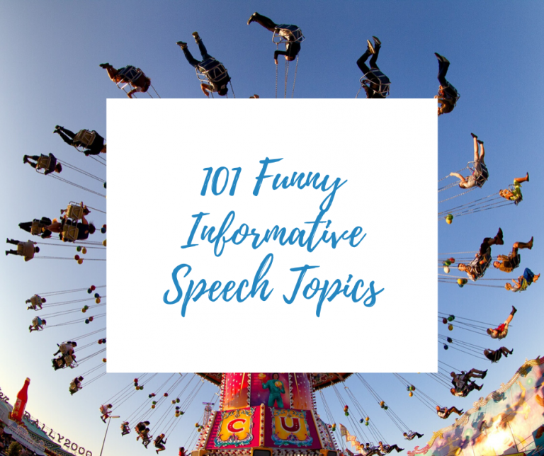 humorous topics to give a speech on